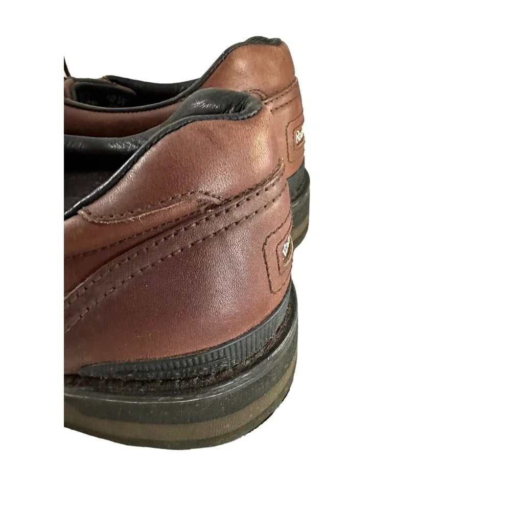 Rockport Vibram Men's Shoes 10 W  Brown Leather‎ Rugged Oxford Gore-Tex M9021